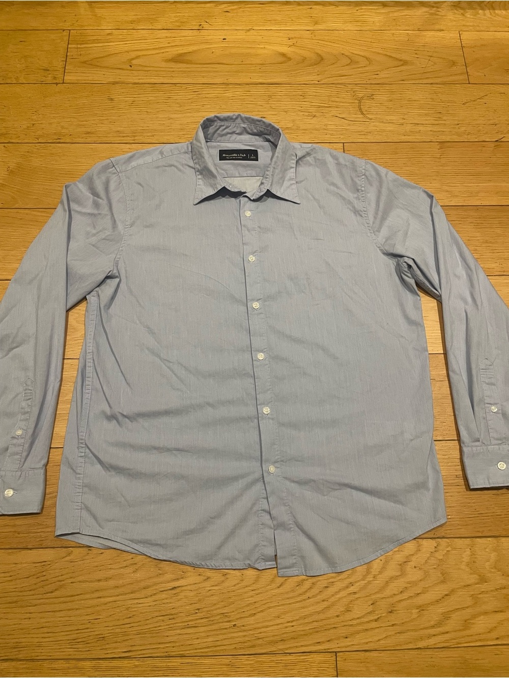 Abercrombie & Fitch Light Blue Men's Dress Shirt